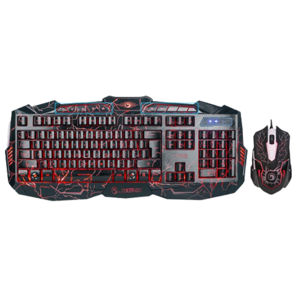 Tastatura & Mouse Marvo KM400L Cu fir/ Black photo 5