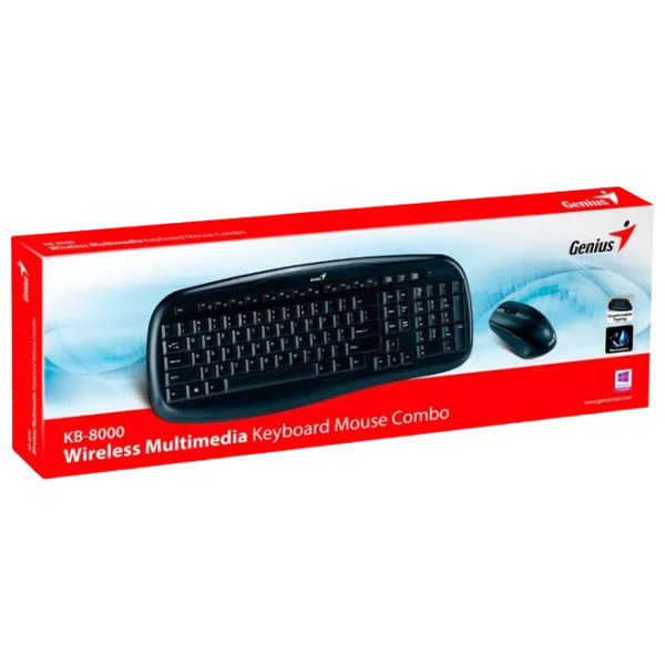 Set Genius KB-8000X Fără fir/ Black photo 6