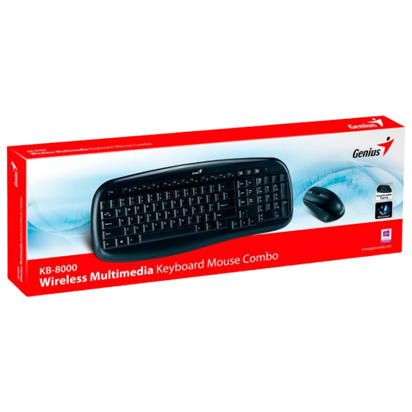 Set Genius KB-8000X Fără fir/ Black photo 6
