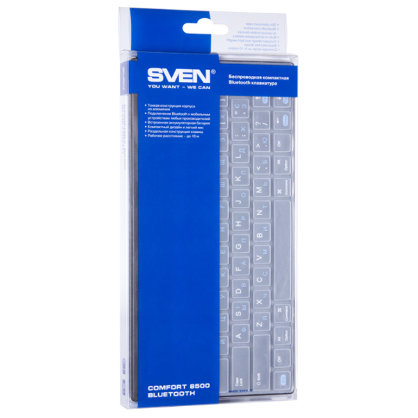 Tastatură Sven Comfort 8500 Fără fir/ White photo 4