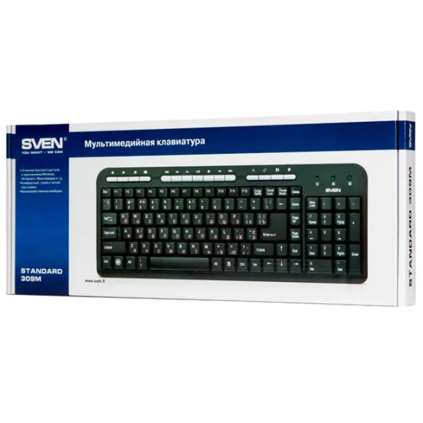 Tastatură Sven Standard 309M Cu fir/ Black photo 5