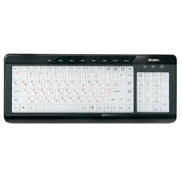 Клавиатура Sven Comfort 7200 EL Проводная/ Черный photo 2