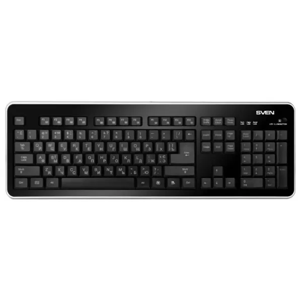 Клавиатура Sven Comfort 7400 EL Проводная / Черный photo 2