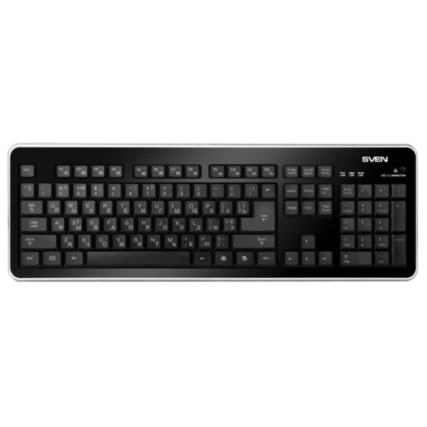Клавиатура Sven Comfort 7400 EL Проводная / Черный photo 2