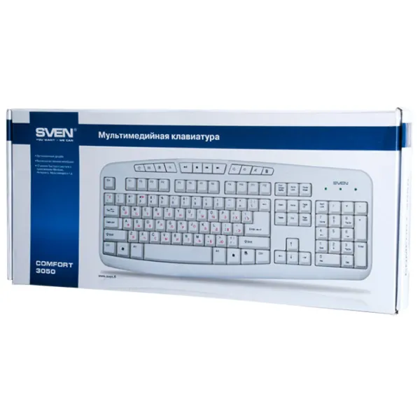 Tastatură Sven Comfort 3050 Cu fir/ White photo 5