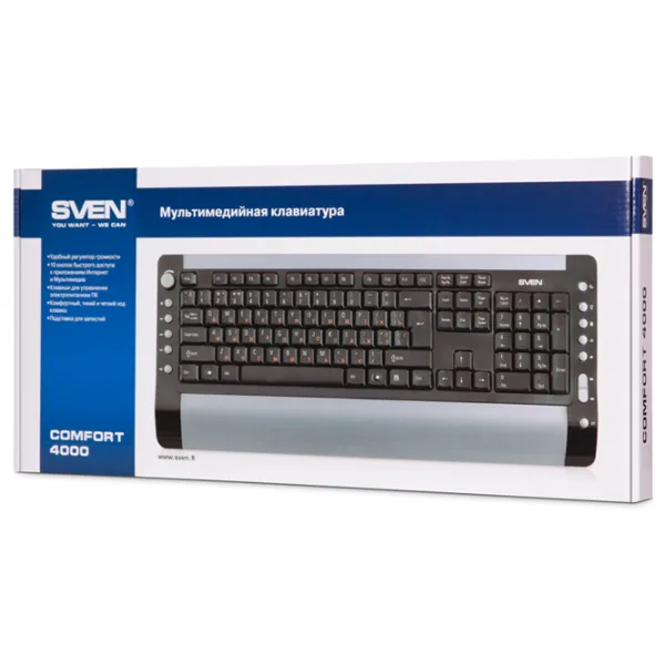 Клавиатура Sven Comfort 4000 Проводная / Черный photo 7