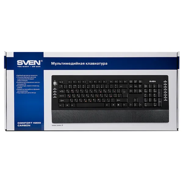 Клавиатура Sven Comfort 4200 Проводная / Черный photo 8