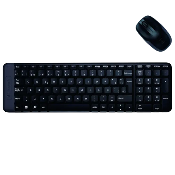 Клавиатура и Мышь Logitech Desktop MK220 Беспроводные / Черный photo 2