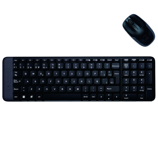 Клавиатура и Мышь Logitech Desktop MK220 Беспроводные / Черный photo 2