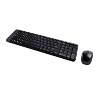 Tastatura & Mouse Logitech Desktop MK220 Fără fir / Black photo 4