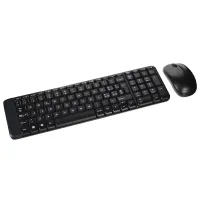 Tastatura & Mouse Logitech Desktop MK220 Fără fir / Black photo 5