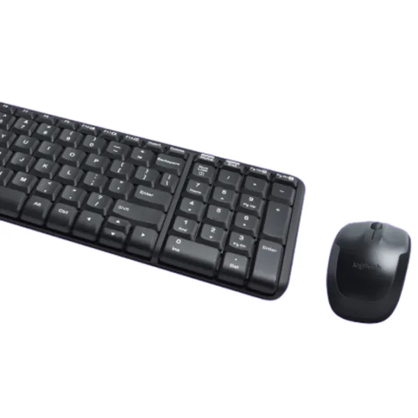 Клавиатура и Мышь Logitech Desktop MK220 Беспроводные / Черный photo 6