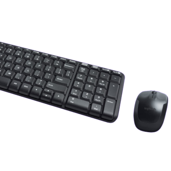 Клавиатура и Мышь Logitech Desktop MK220 Беспроводные / Черный photo 6