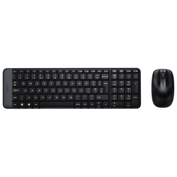 Клавиатура и Мышь Logitech Desktop MK220 Беспроводные / Черный photo 8