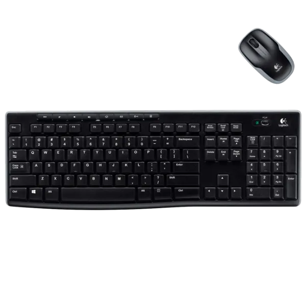 Клавиатура и Мышь Logitech Desktop MK270 Беспроводные / Черный photo 3