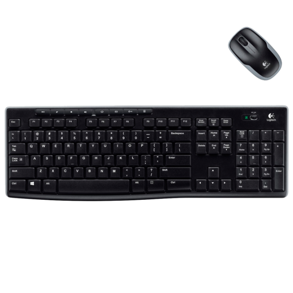 Клавиатура и Мышь Logitech Desktop MK270 Беспроводные / Черный photo 3