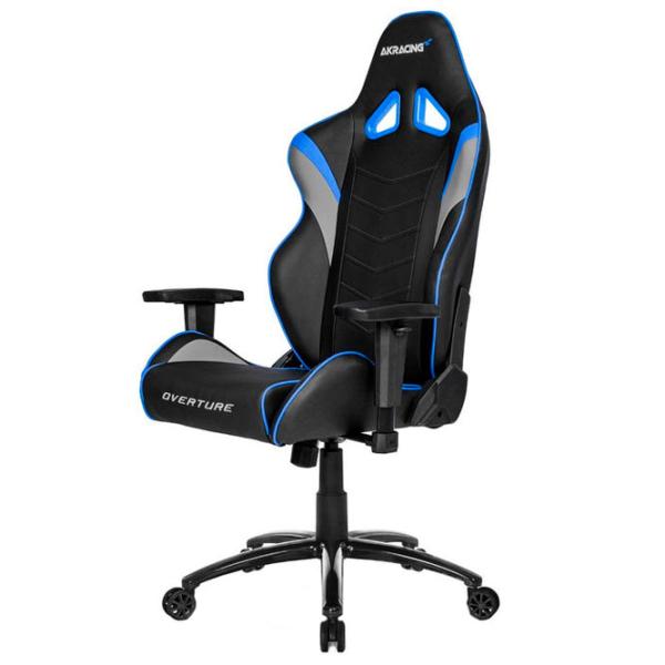 Игровое кресло AKRACING Overture Черный Синий photo 2
