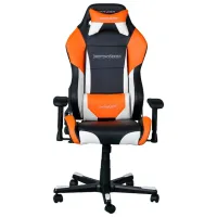 Scaun Gaming DXRacer Drifting Orange/ White Black photo 3