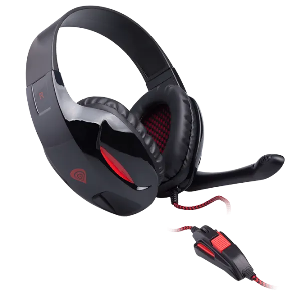 Căști Genesis H44 Black Cu fir/ Gaming photo 3 Căști Genesis H44 Black Cu fir/ Gaming photo 3