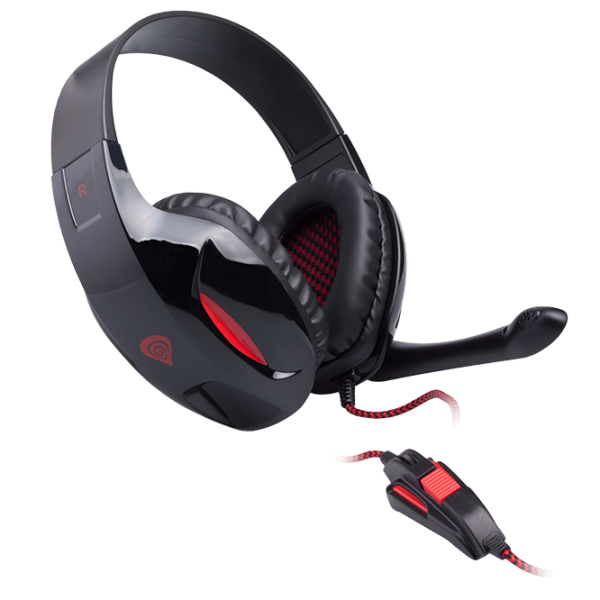 Căști Genesis H44 Black Cu fir/ Gaming photo 3 Căști Genesis H44 Black Cu fir/ Gaming photo 3