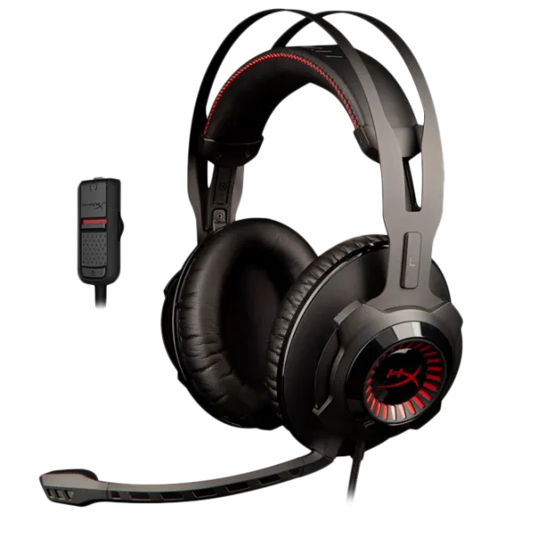 Căști HyperX Revolver Red Black Cu fir/ Gaming photo 2 Căști HyperX Revolver Red Black Cu fir/ Gaming photo 2
