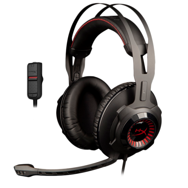 Căști HyperX Revolver Red Black Cu fir/ Gaming photo 2 Căști HyperX Revolver Red Black Cu fir/ Gaming photo 2