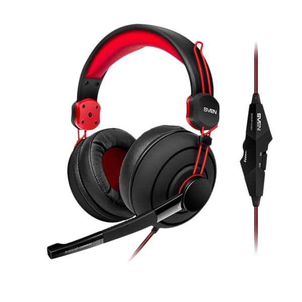 Наушники Sven AP G888MV Красный Черный Проводная/ Игровой photo 2 Наушники Sven AP G888MV Красный Черный Проводная/ Игровой photo 2