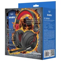 Наушники Sven AP G888MV Красный Черный Проводная/ Игровой photo 5