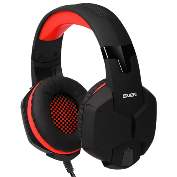 Căști Sven AP G988MV Red Black Cu fir/ Gaming photo 2