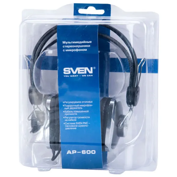 Наушники Sven AP 600 Черный Проводная/ Персональный photo 7