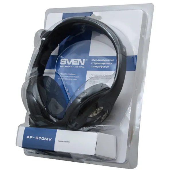 Наушники Sven AP 670MV Metal Черный Проводная/ Персональный photo 8