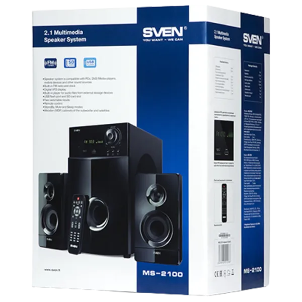 Аудиосистема Sven MS-2100 80 Вт/ Черный photo 7