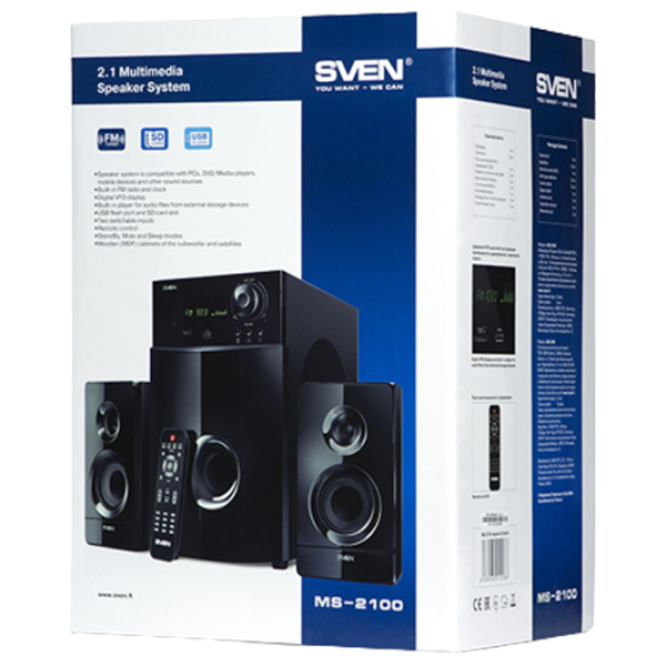 Аудиосистема Sven MS-2100 80 Вт/ Черный photo 7
