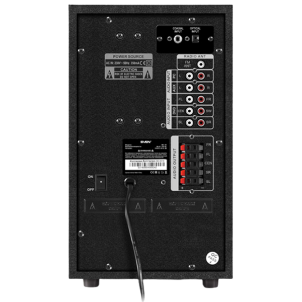 Sistem audio Sven HT-210 125 W/ Black photo 5