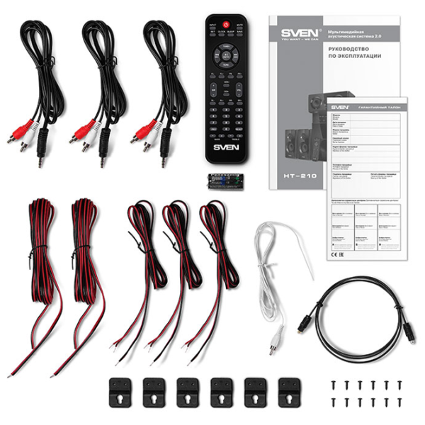 Sistem audio Sven HT-210 125 W/ Black photo 8