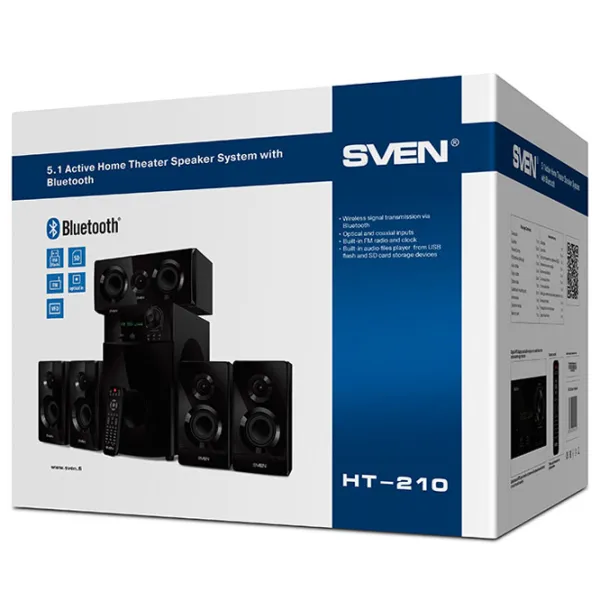 Sistem audio Sven HT-210 125 W/ Black photo 9