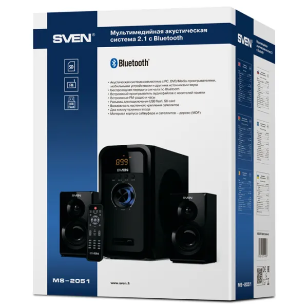 Sistem audio Sven MS-2051 55 W/ Black photo 8