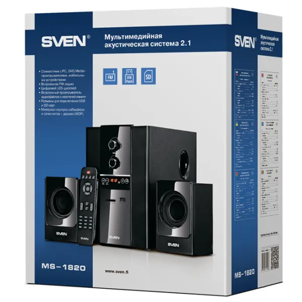 Sistem audio Sven MS-1820 40 W/ Black photo 8