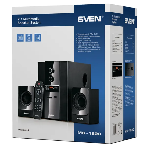 Sistem audio Sven MS-1820 40 W/ Black photo 9