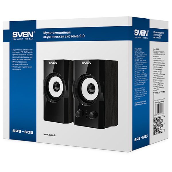 Аудиосистема Sven SPS-605 6 Вт/ Черный photo 8