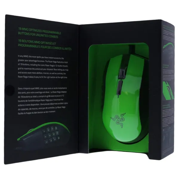 Mouse Razer Naga Limited Green Edition USB/ Black photo 5