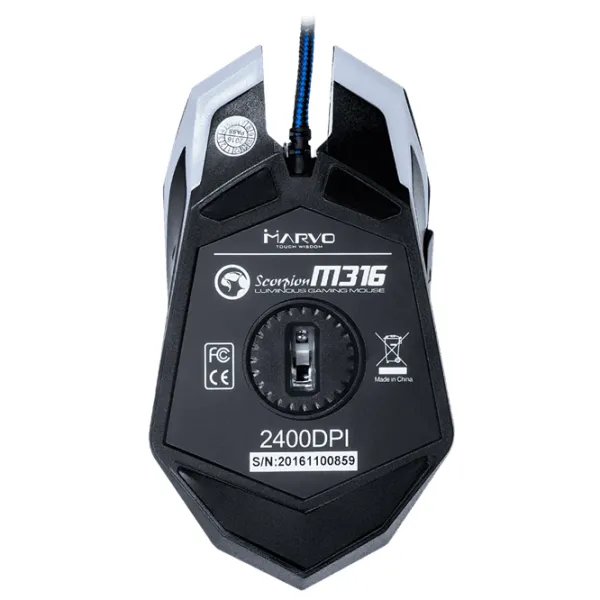 Mouse Marvo M316 USB/ Black photo 5