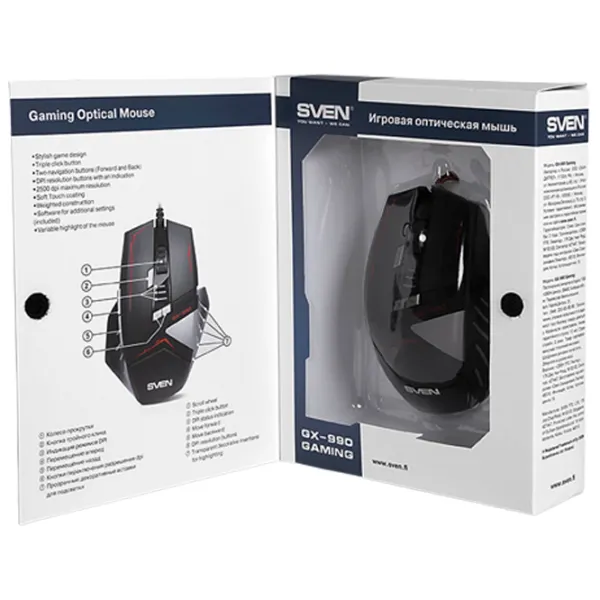 Мышь Sven GX-990 USB/ Черный photo 9