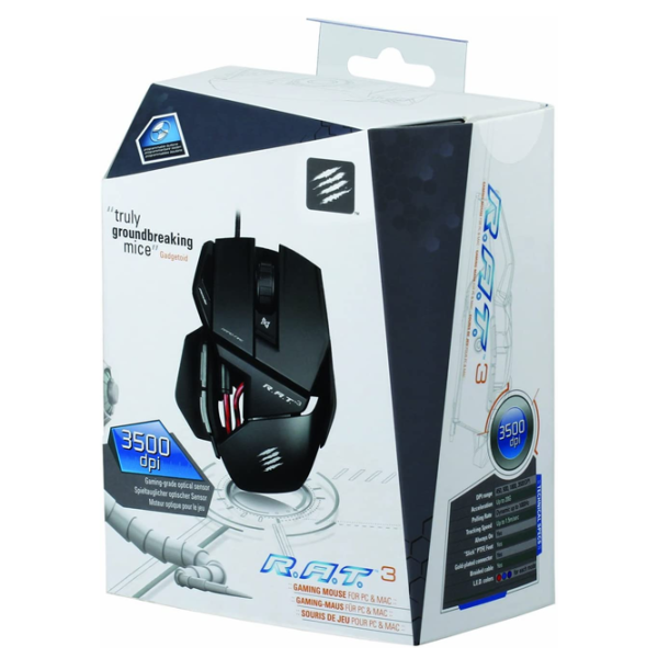 Mouse Mad Catz RAT 3 USB/ Black photo 4