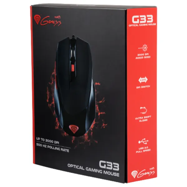Mouse Genesis G33 USB/ Black photo 7