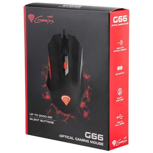 Mouse Genesis G66 USB/ Black photo 5