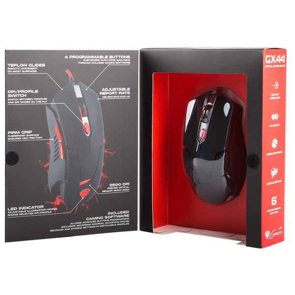 Mouse Genesis GX44 USB/ Black photo 8