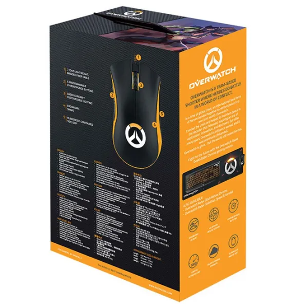 Mouse Razer Death Adder Chroma Overwatch Ed. USB/ Black photo 5