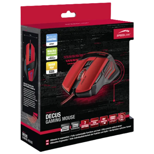 Mouse Speedlink Decus SL-6397-BK USB/ Black photo 5