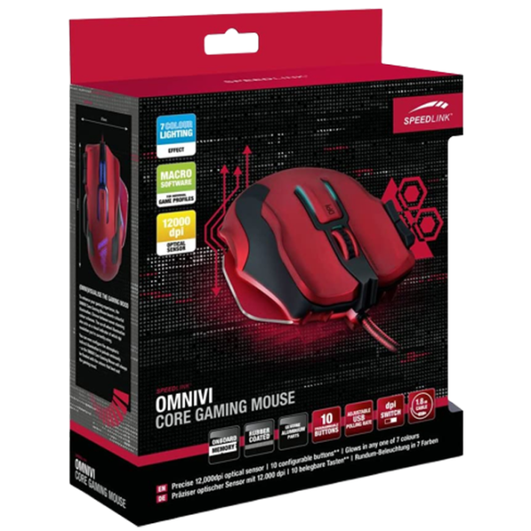 Mouse Speedlink Omnivi SL-680006-BKRD USB/ Black photo 6